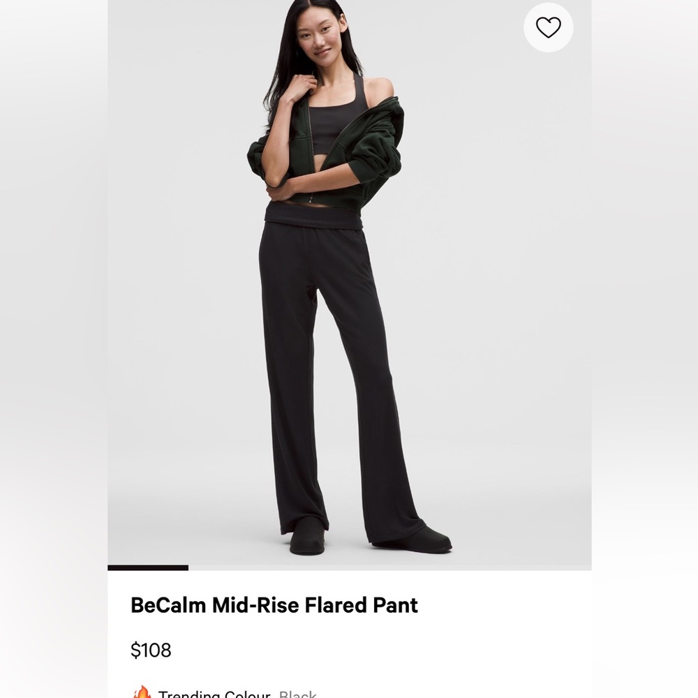 Lululemon Athletica Black BeCalm Pants